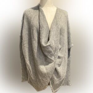 Womens Oversized Sweater with Comfortable Cross Wrap Design